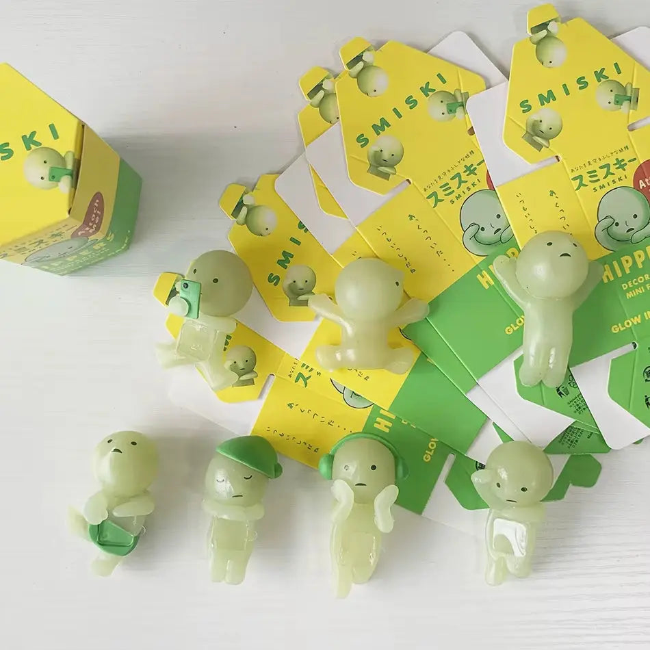 Smiski Hippers Mini Figures Blind Box - Glow in the Dark