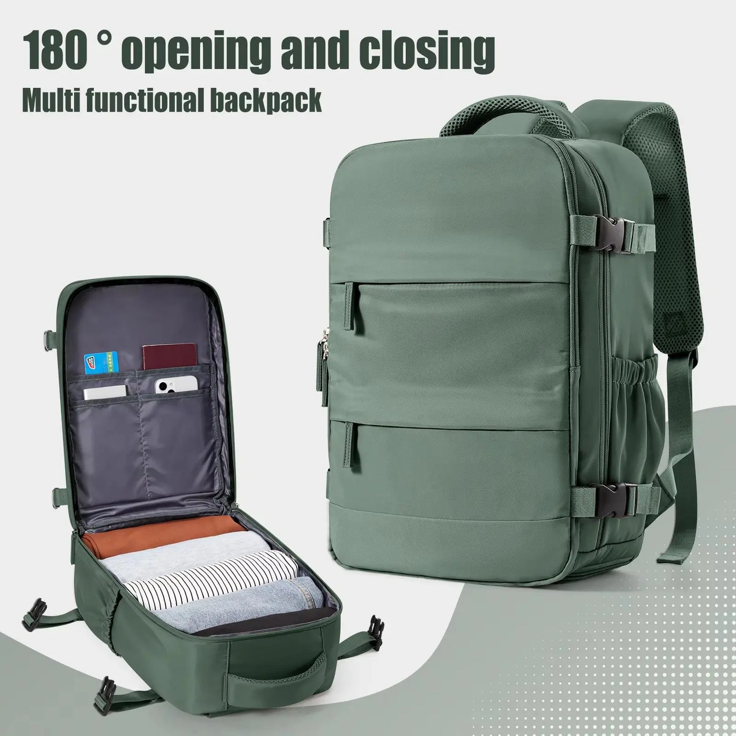 JetTrail Ryan™ Travel Backpack Cabin Bag Hand Luggage Leisure Laptop Backpack