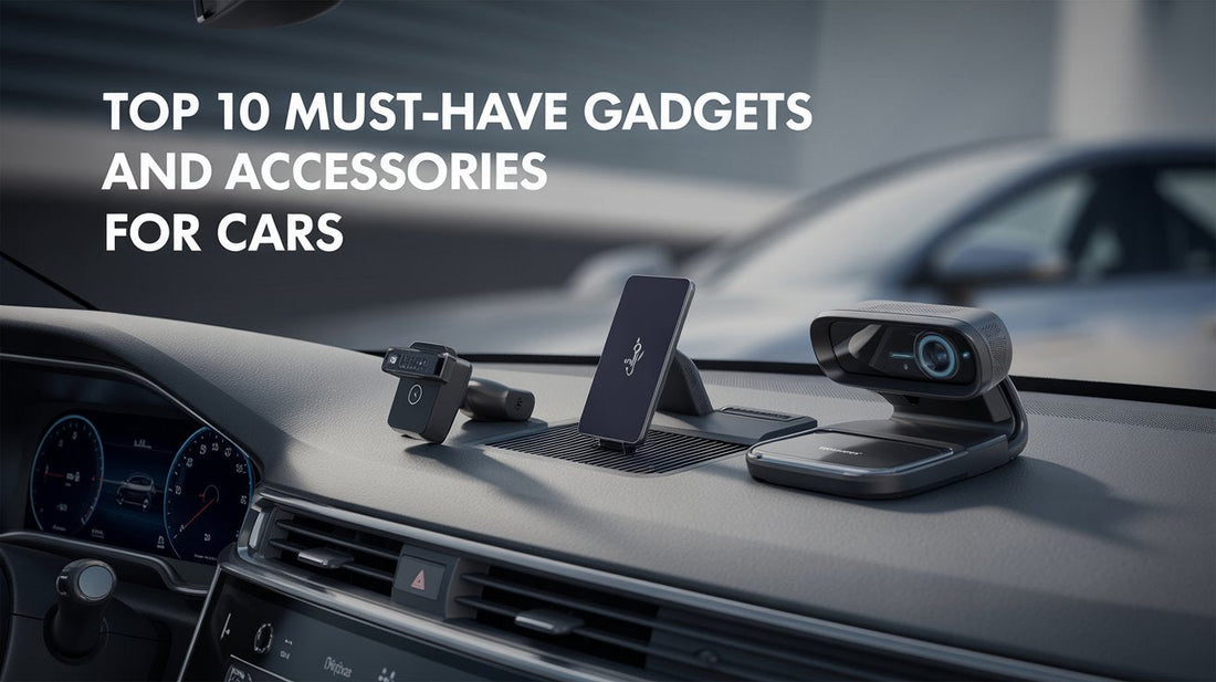 banner car dashboard and blog title