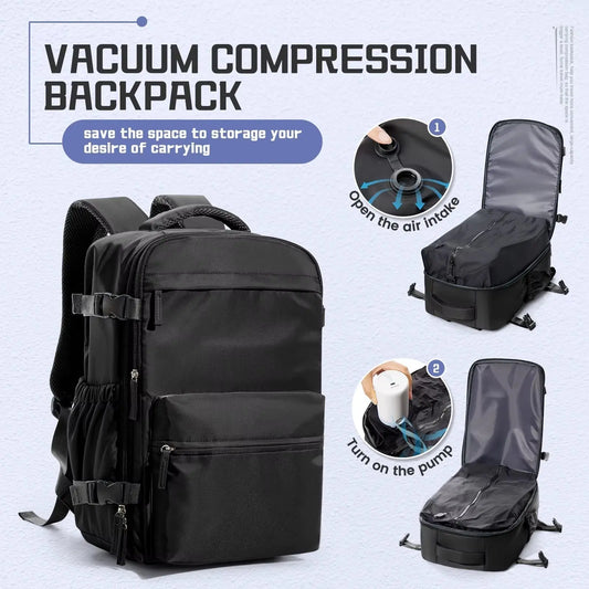 JetTrail Lite™ Travel Backpack With Vacuum Compression