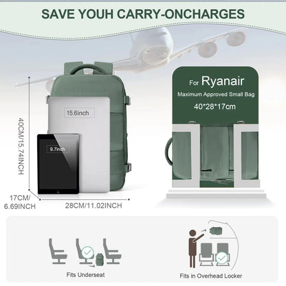 JetTrail Ryan™ Travel Backpack Cabin Bag Hand Luggage Leisure Laptop Backpack 